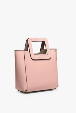 Crossbody<STAUD MINI SHIRLEY LEATHER BAG  DARK BLUSH DARKBLUSH