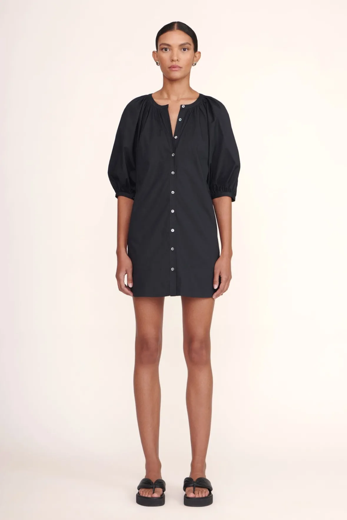 Poplin Shop|Dresses<STAUD MINI VINCENT DRESS BLACK