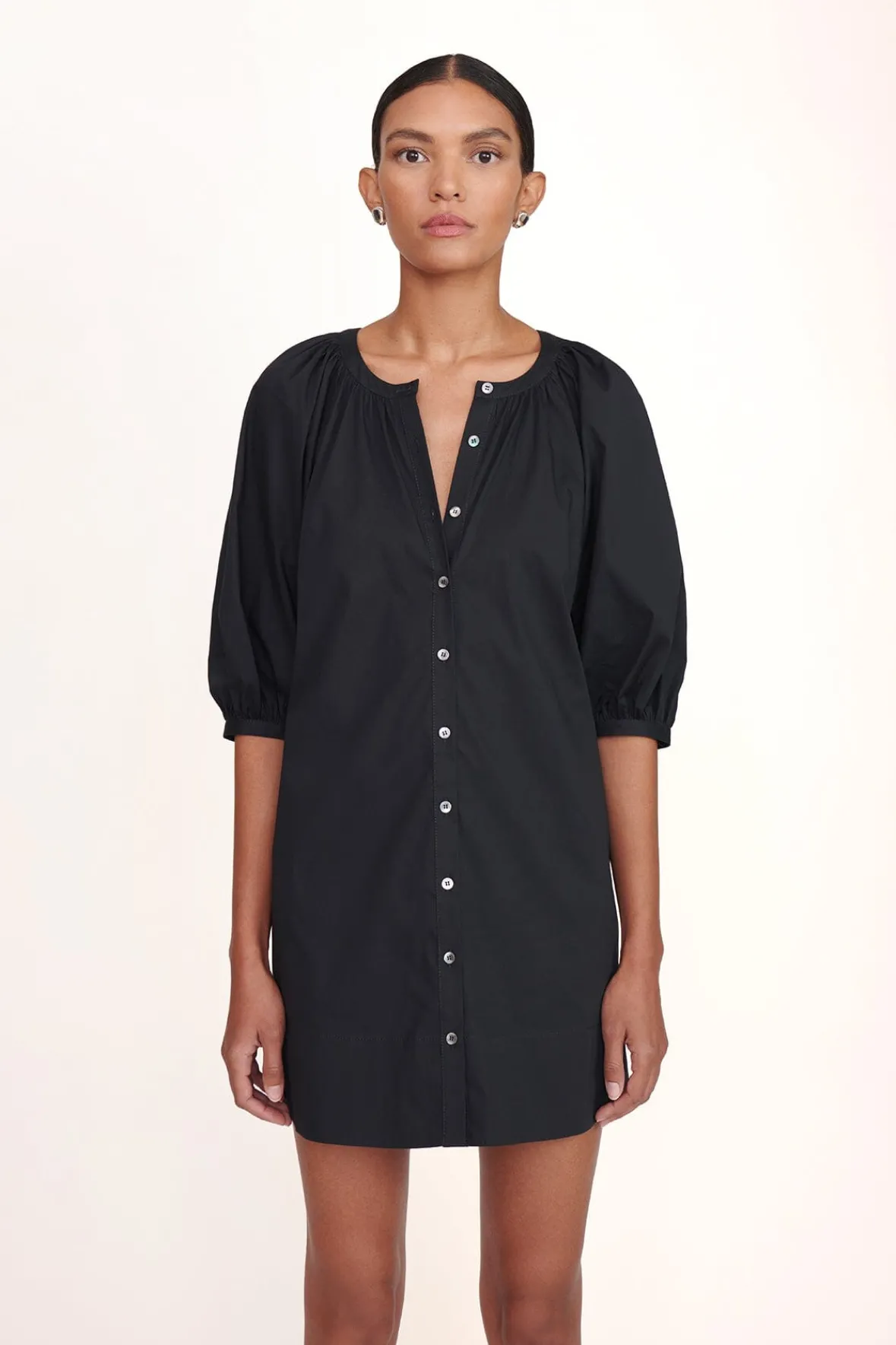 Poplin Shop|Dresses<STAUD MINI VINCENT DRESS BLACK