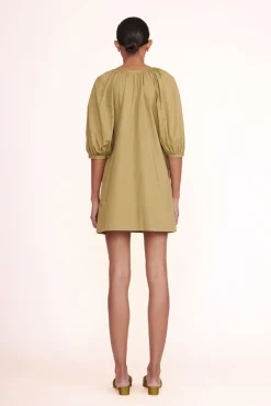 Dresses<STAUD MINI VINCENT DRESS KHAKI