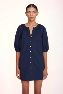 Poplin Shop|Dresses<STAUD MINI VINCENT DRESS   NAVY