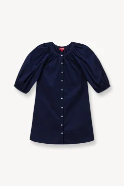 Poplin Shop|Dresses<STAUD MINI VINCENT DRESS   NAVY