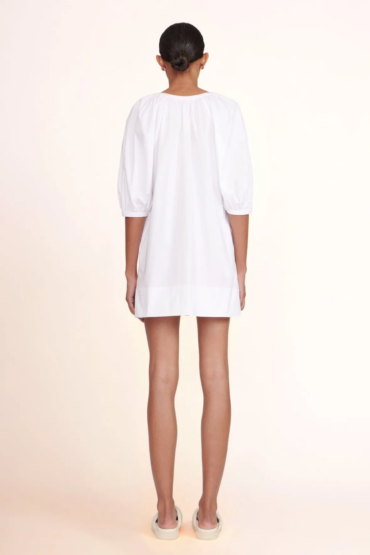 Poplin Shop|Dresses<STAUD MINI VINCENT DRESS WHITE