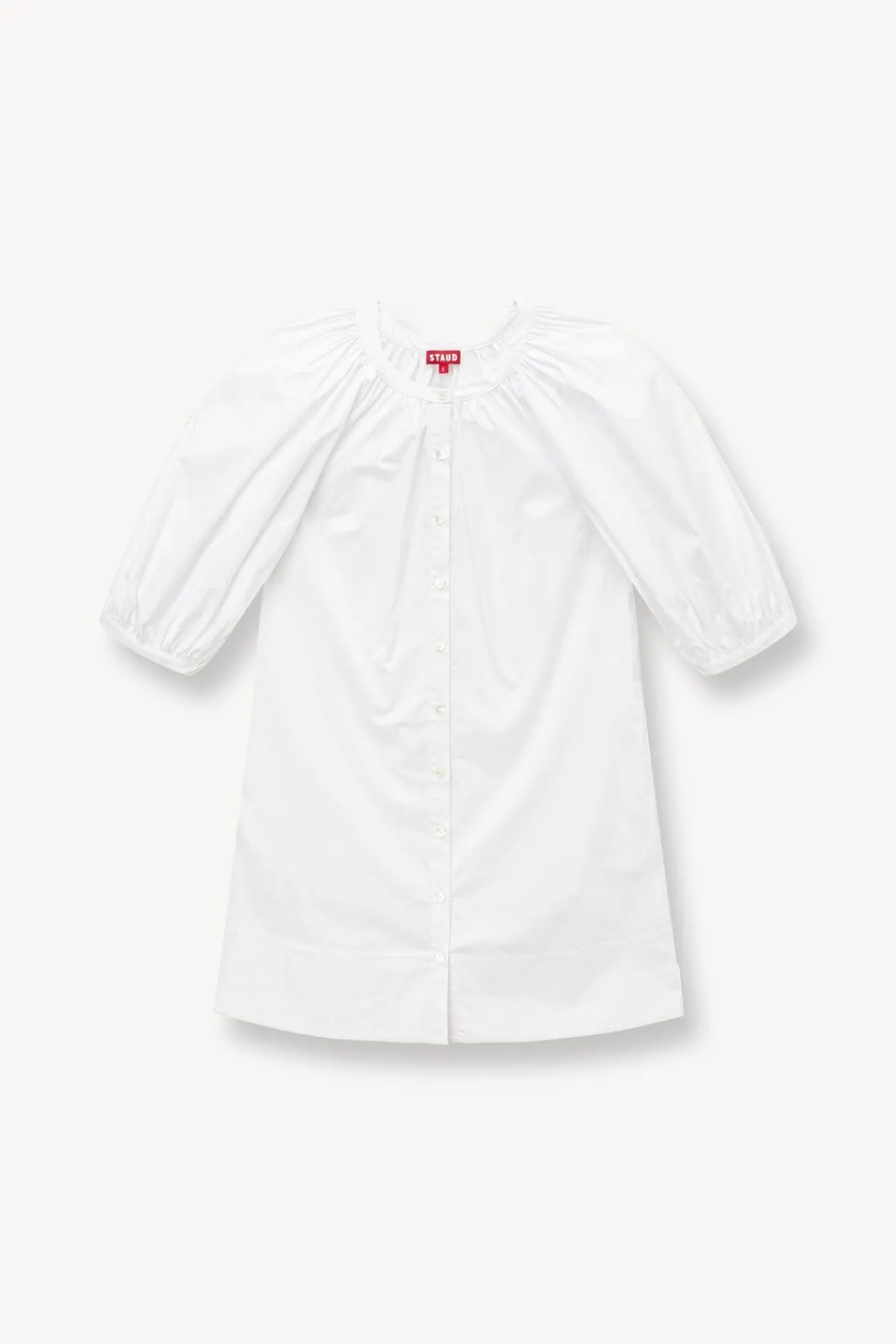 Poplin Shop|Dresses<STAUD MINI VINCENT DRESS WHITE