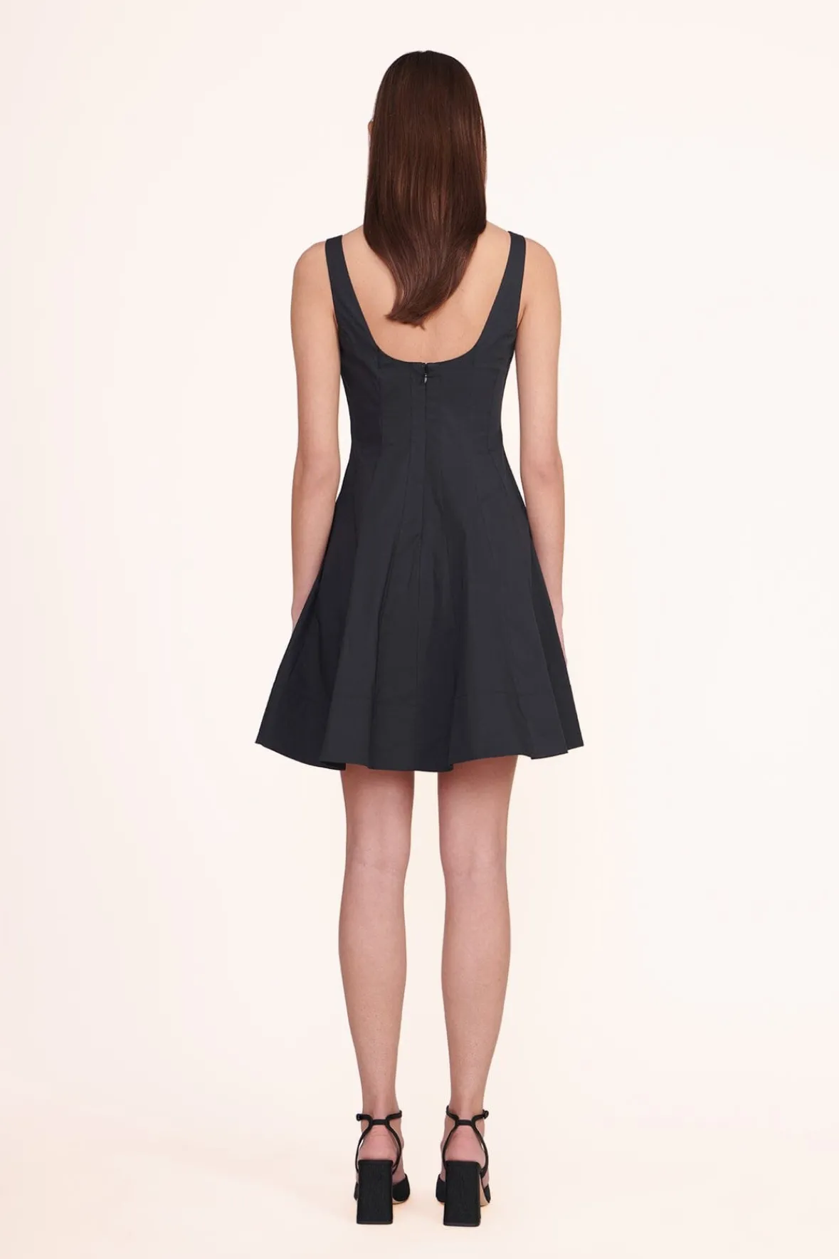 Poplin Shop|The Wells Dress<STAUD MINI WELLS DRESS BLACK