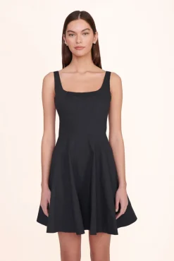 Poplin Shop|The Wells Dress<STAUD MINI WELLS DRESS BLACK
