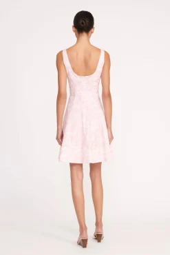 Best Sellers|Poplin Shop<STAUD MINI WELLS DRESS CHERRY BLOSSOM IVORY TOILE CHERRYBLOSSOMIVORYTOILE