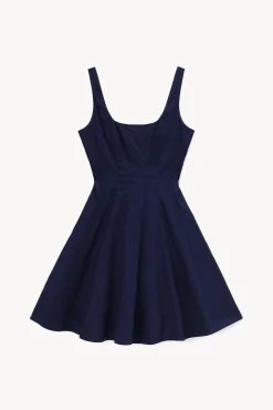 Best Sellers|Poplin Shop<STAUD MINI WELLS DRESS NAVY