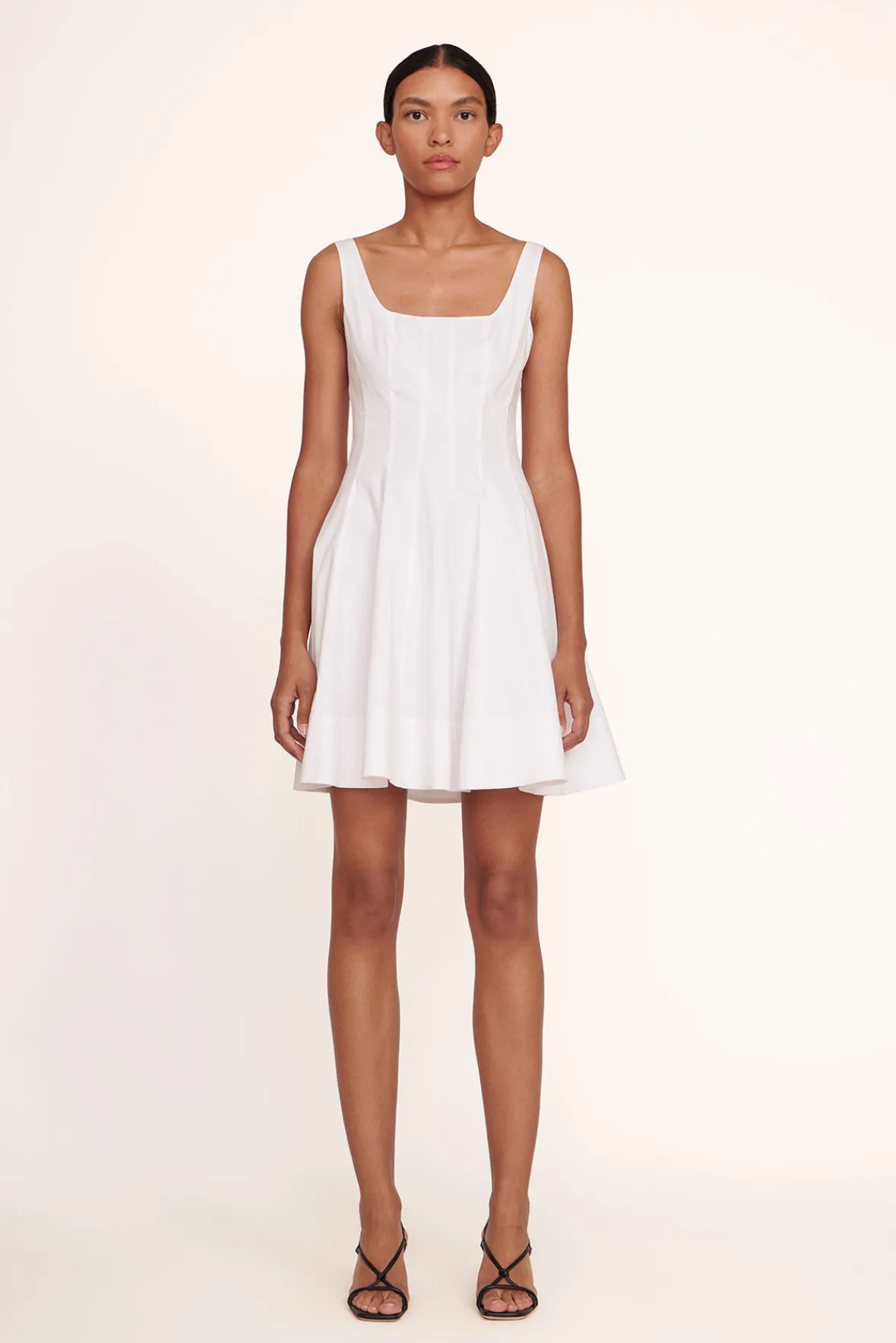 Best Sellers|Poplin Shop<STAUD MINI WELLS DRESS WHITE
