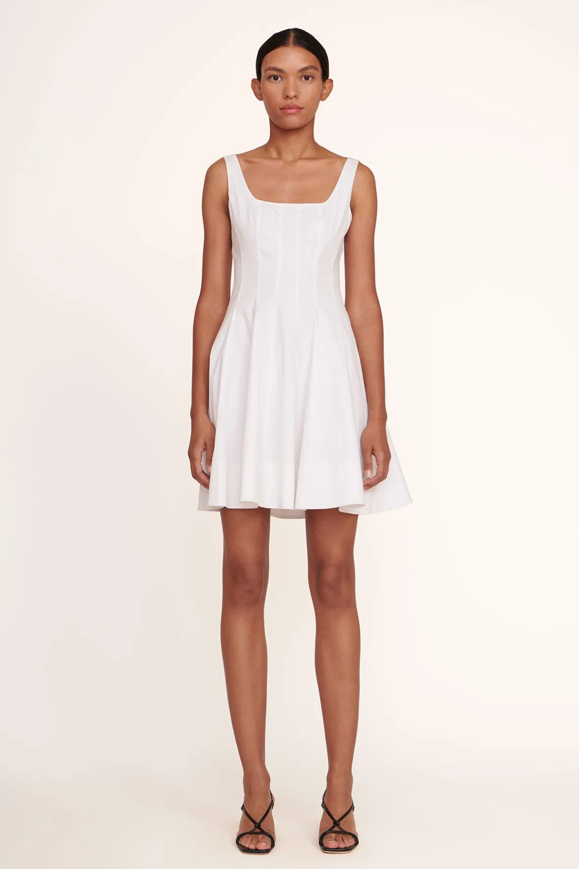 Best Sellers|Poplin Shop<STAUD MINI WELLS DRESS WHITE