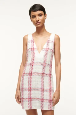 Dresses<STAUD MINI ZORA DRESS  TEA TOWEL TEATOWEL