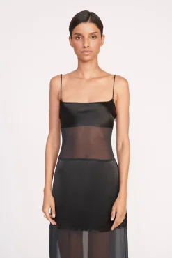 Dresses<STAUD MISTY DRESS   BLACK
