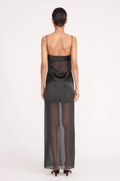 Dresses<STAUD MISTY DRESS BLACK