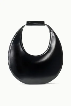 Moon<STAUD MOON BAG POLISHED BLACK