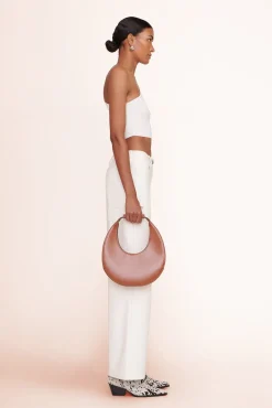 Moon|Shoulder<STAUD MOON BAG   SADDLE