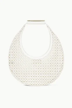 Moon|Shoulder<STAUD MOON WOVEN BAG PAPER