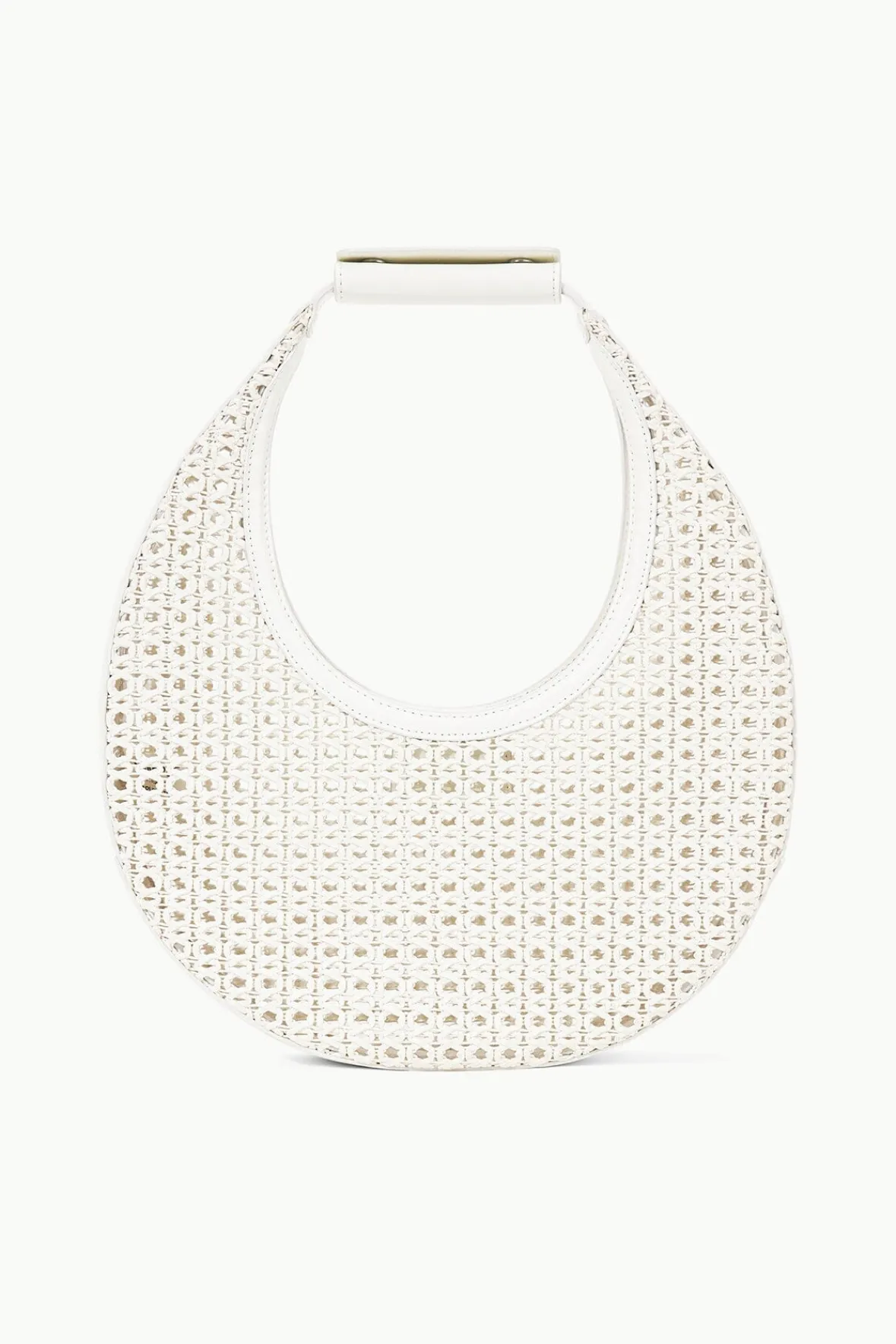 Moon|Shoulder<STAUD MOON WOVEN BAG PAPER