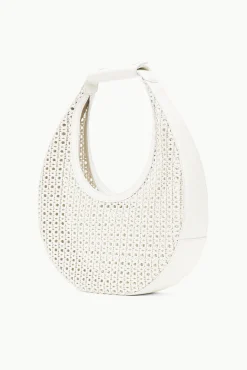 Moon|Shoulder<STAUD MOON WOVEN BAG   PAPER