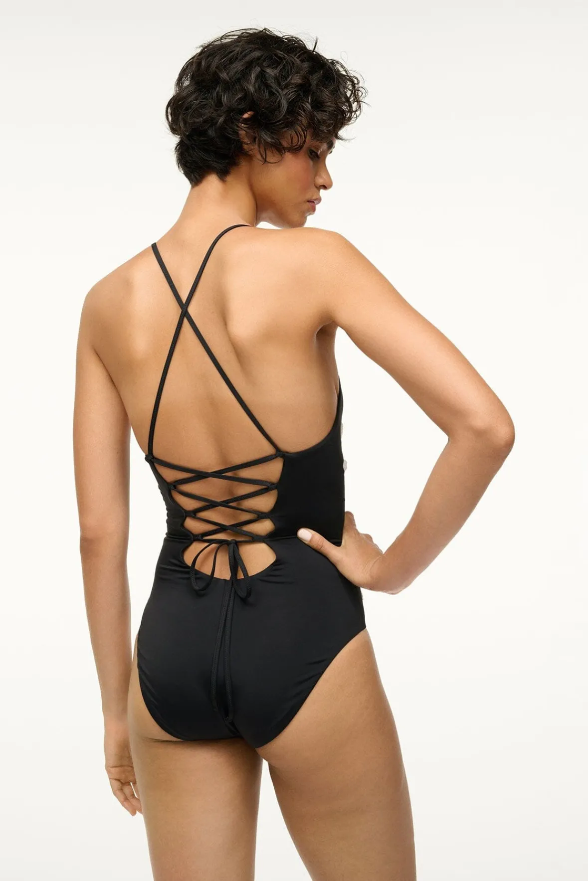 One Pieces<STAUD NAHLA ONE PIECE BLACK