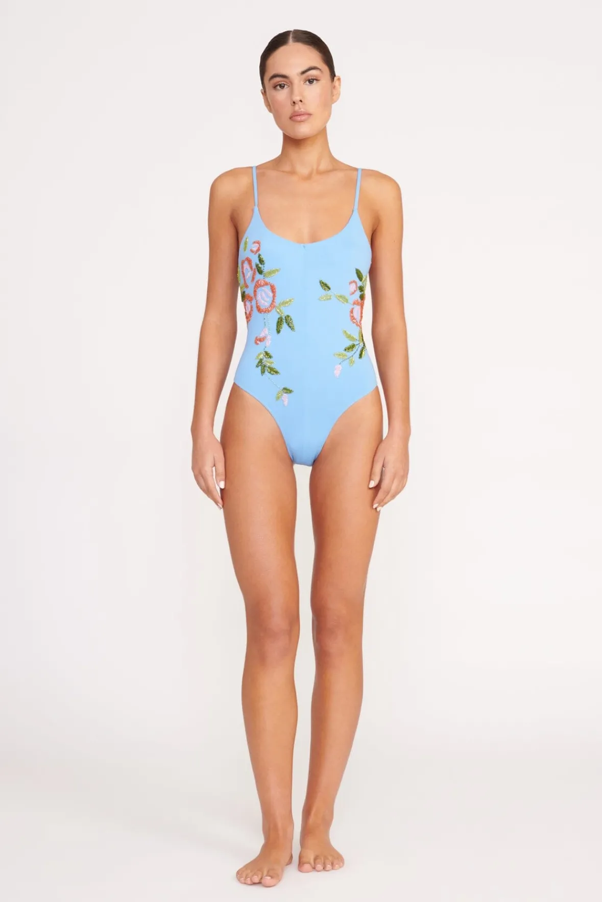 One Pieces<STAUD NAHLA ONE PIECE DIAMOND ROSE DIAMONDROSE