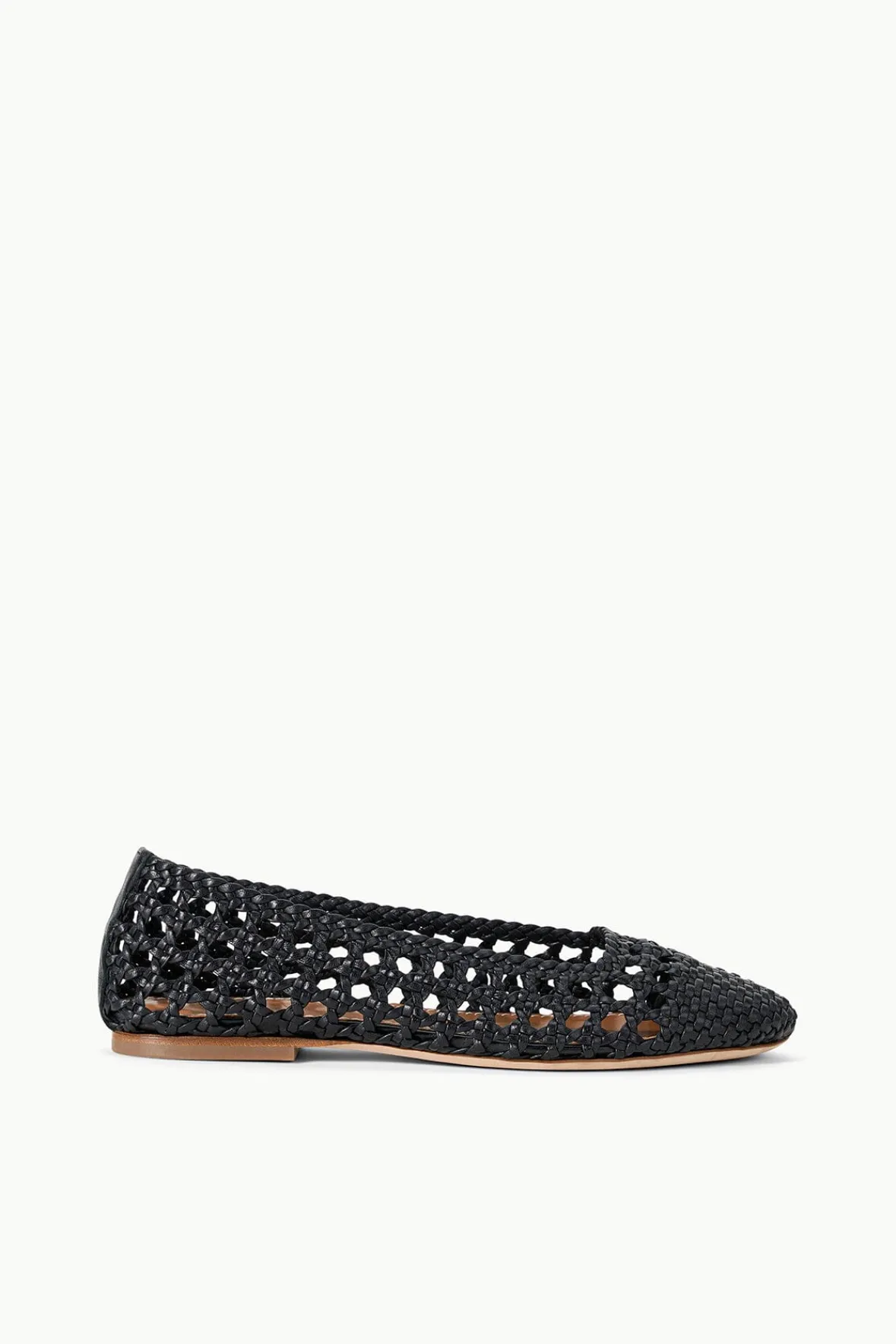 Mules & Flats<STAUD NELL CROCHET BALLERINA BLACK