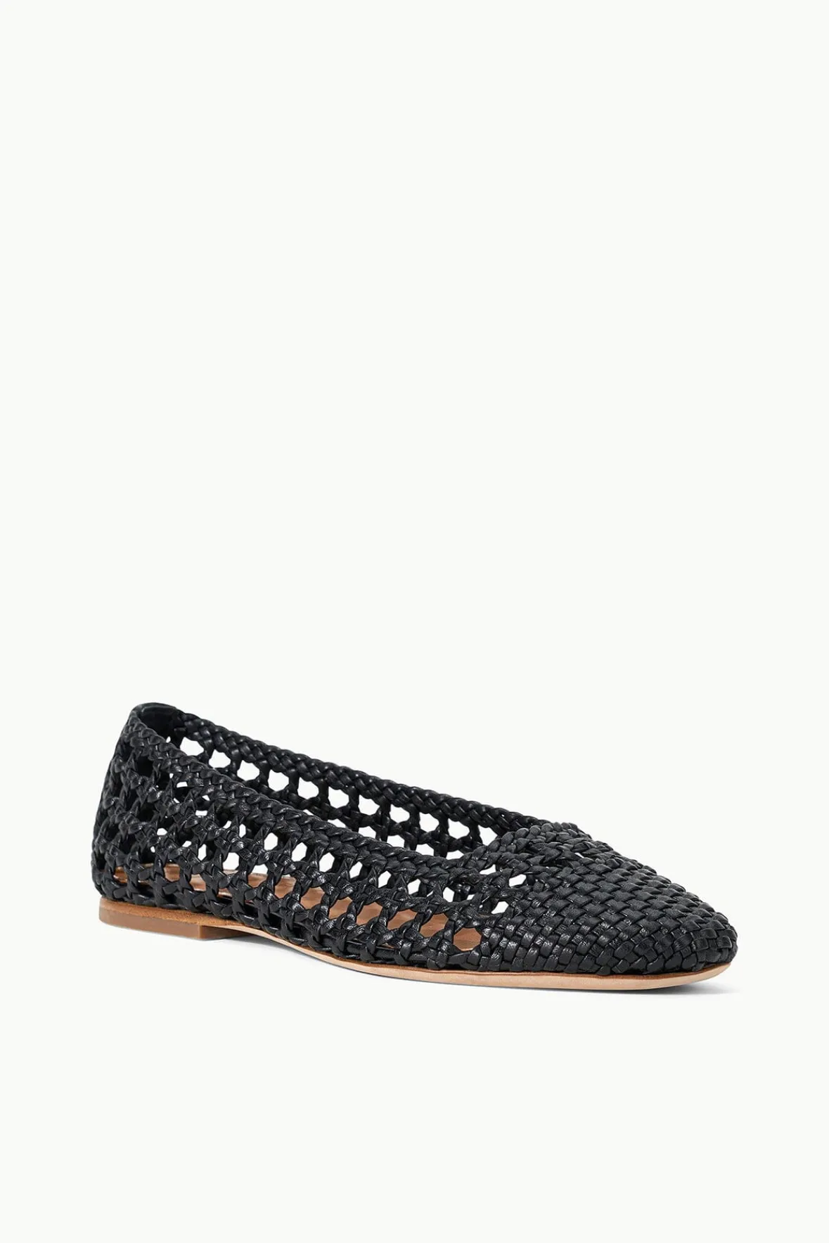 Mules & Flats<STAUD NELL CROCHET BALLERINA BLACK