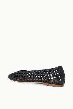 Mules & Flats<STAUD NELL CROCHET BALLERINA BLACK