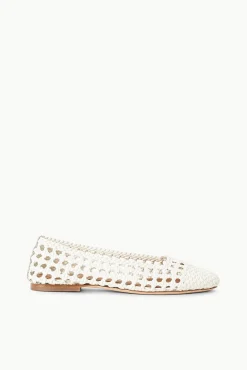 Mules & Flats<STAUD NELL CROCHET BALLERINA   PAPER