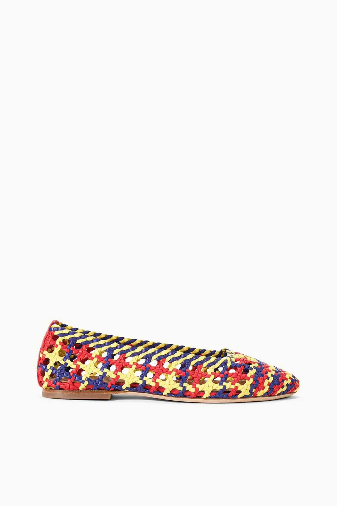 Mules & Flats<STAUD NELL CROCHET BALLERINA RED ROSE MULTI REDROSEMULTI