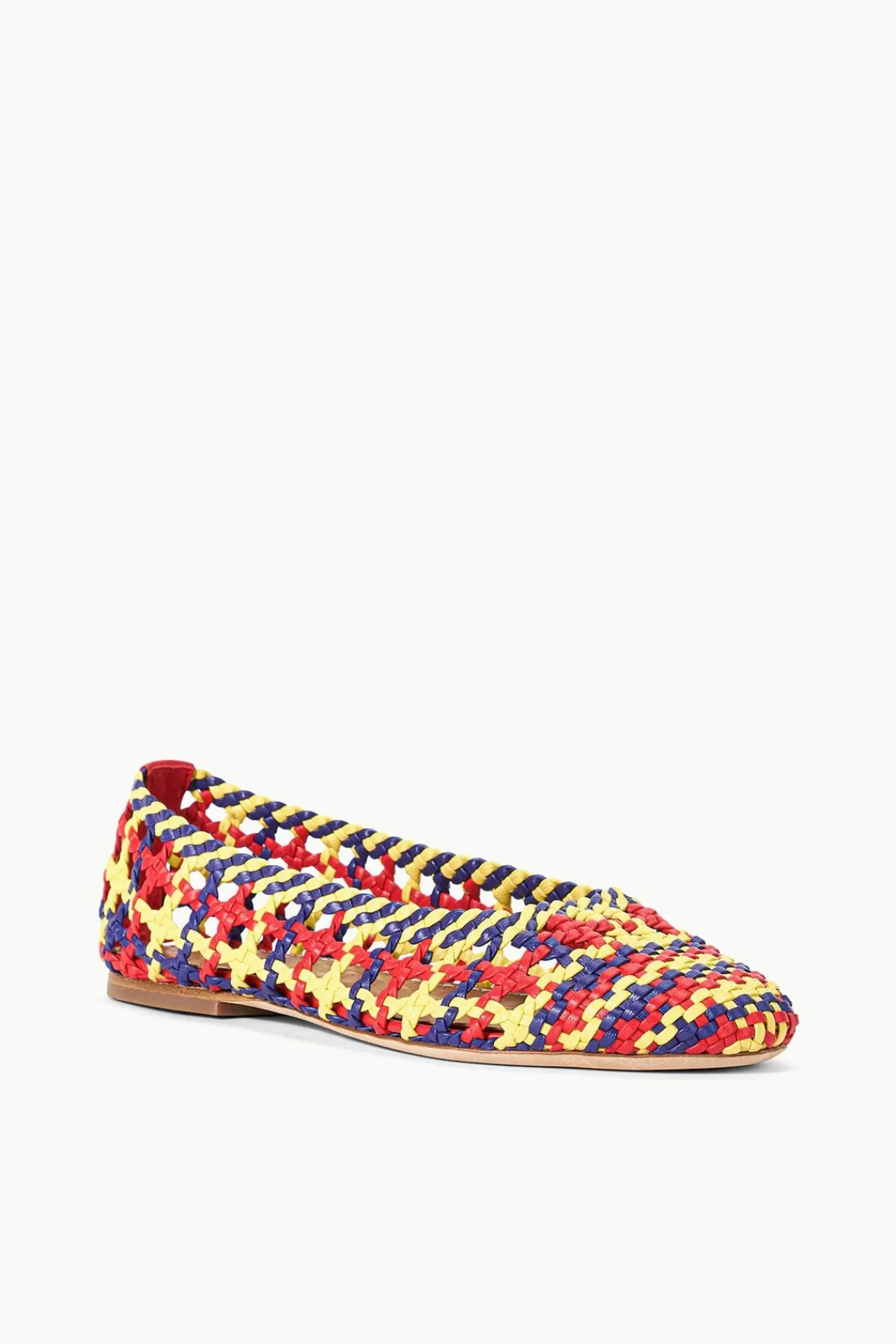 Mules & Flats<STAUD NELL CROCHET BALLERINA RED ROSE MULTI REDROSEMULTI