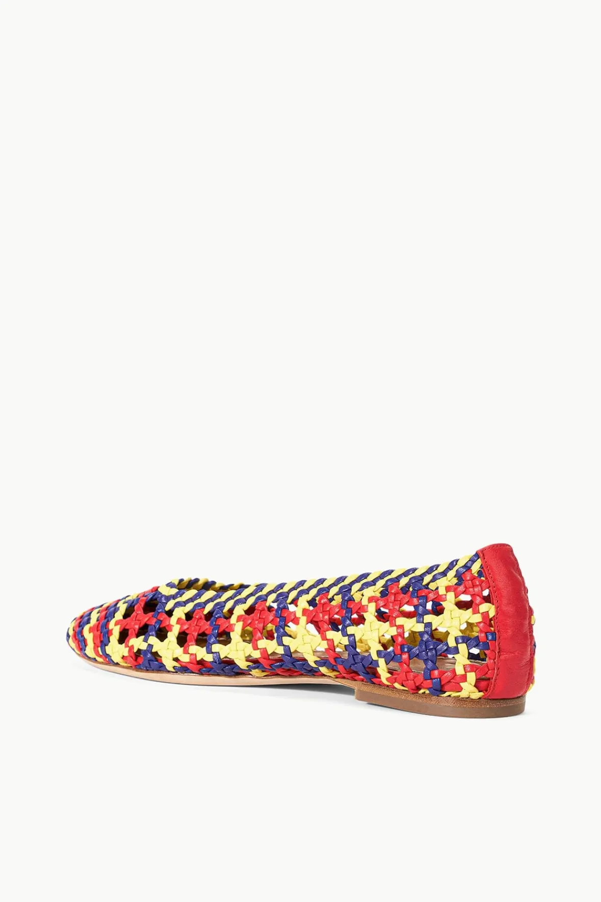Mules & Flats<STAUD NELL CROCHET BALLERINA RED ROSE MULTI REDROSEMULTI