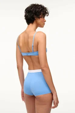 Bikinis<STAUD NELL SWIM SKIRT AZURE WHITE AZUREWHITE