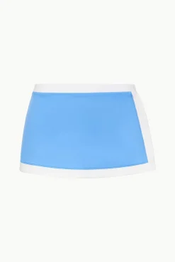 Bikinis<STAUD NELL SWIM SKIRT AZURE WHITE AZUREWHITE