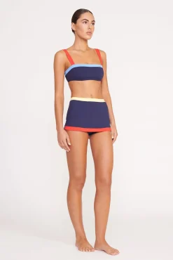 Bikinis<STAUD NELL SWIM SKIRT  NAVY COLORBLOCK NAVYCOLORBLOCK