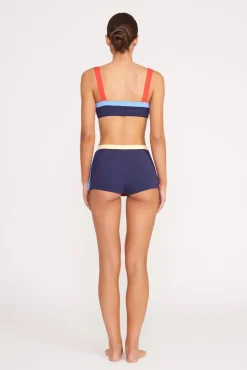 Bikinis<STAUD NELL SWIM SKIRT  NAVY COLORBLOCK NAVYCOLORBLOCK