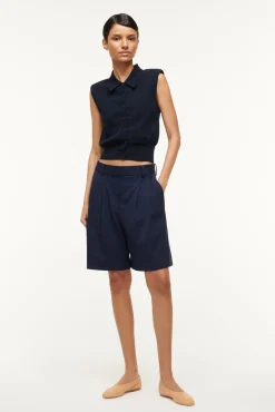 Knits|Tops<STAUD NOLA SWEATER   NAVY