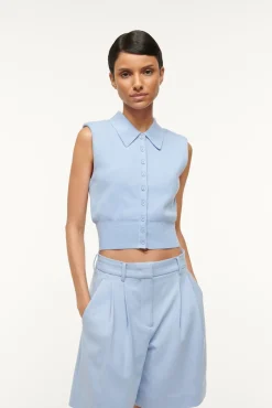 Knits|Spring Suiting<STAUD NOLA SWEATER PERIWINKLE