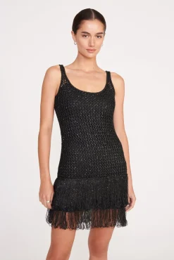 Dresses<STAUD NOVA DRESS BLACK