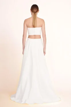 Tops<STAUD NYLA TOP WHITE