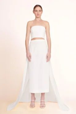 Tops<STAUD NYLA TOP WHITE