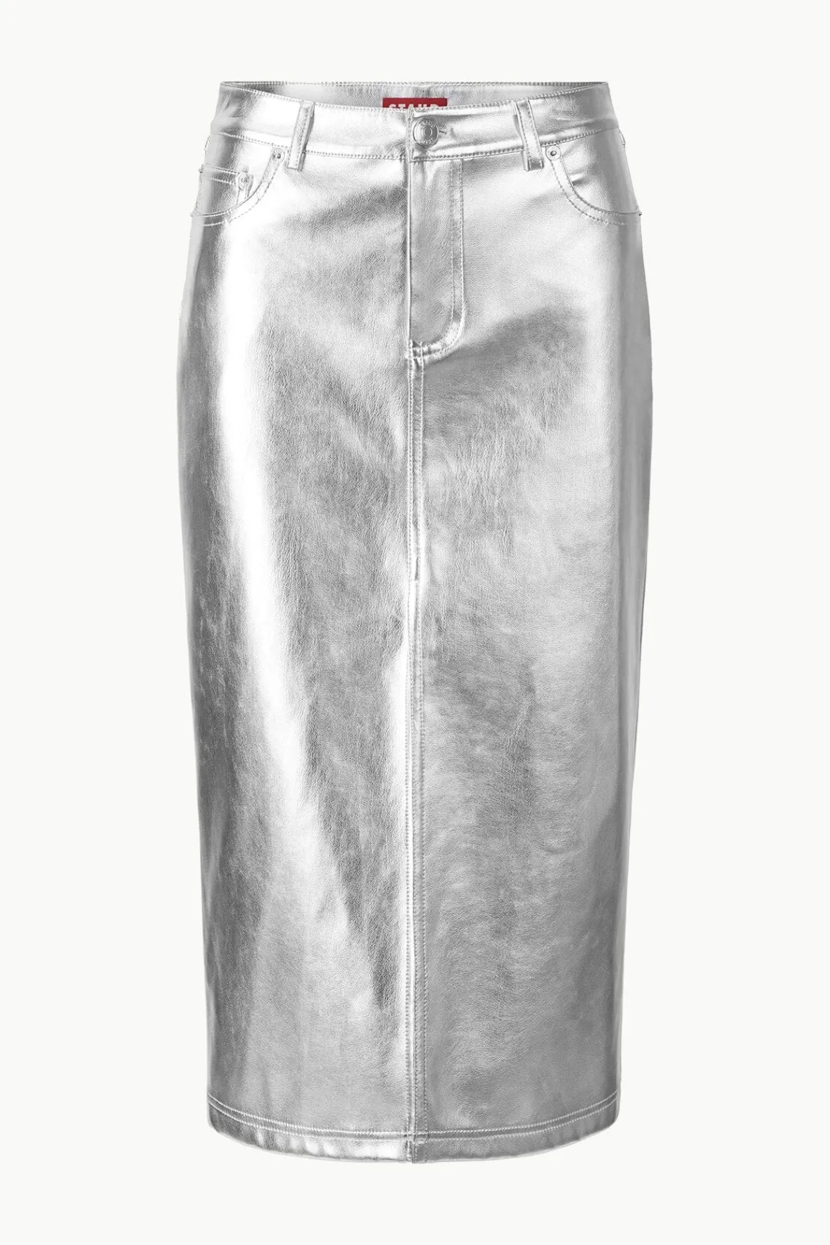 Skirts<STAUD OAKLYN SKIRT SILVER