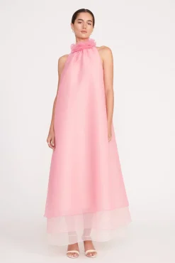 Dresses<STAUD OLEANDER DRESS CHERRY BLOSSOM CHERRYBLOSSOM