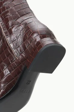 The Boot Shop<STAUD OLGA BOOT CROC EMBOSSED ESPRESSO