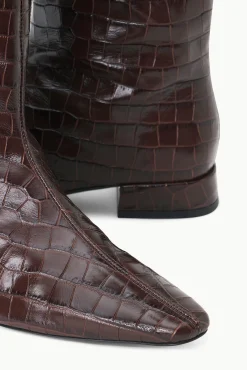 The Boot Shop<STAUD OLGA BOOT CROC EMBOSSED ESPRESSO