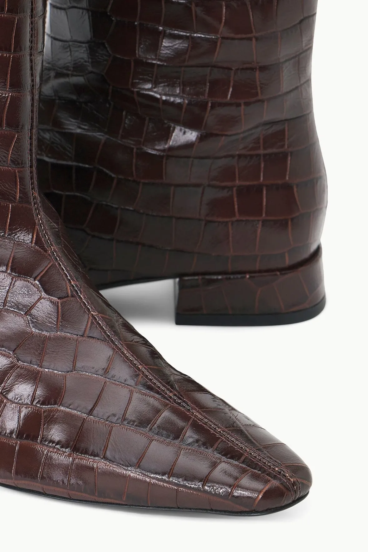The Boot Shop<STAUD OLGA BOOT CROC EMBOSSED ESPRESSO