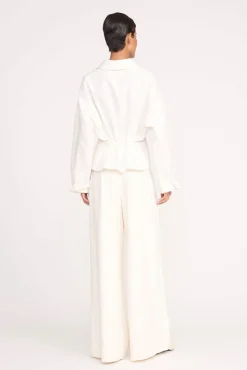 Tops<STAUD OPHELIA TOP IVORY