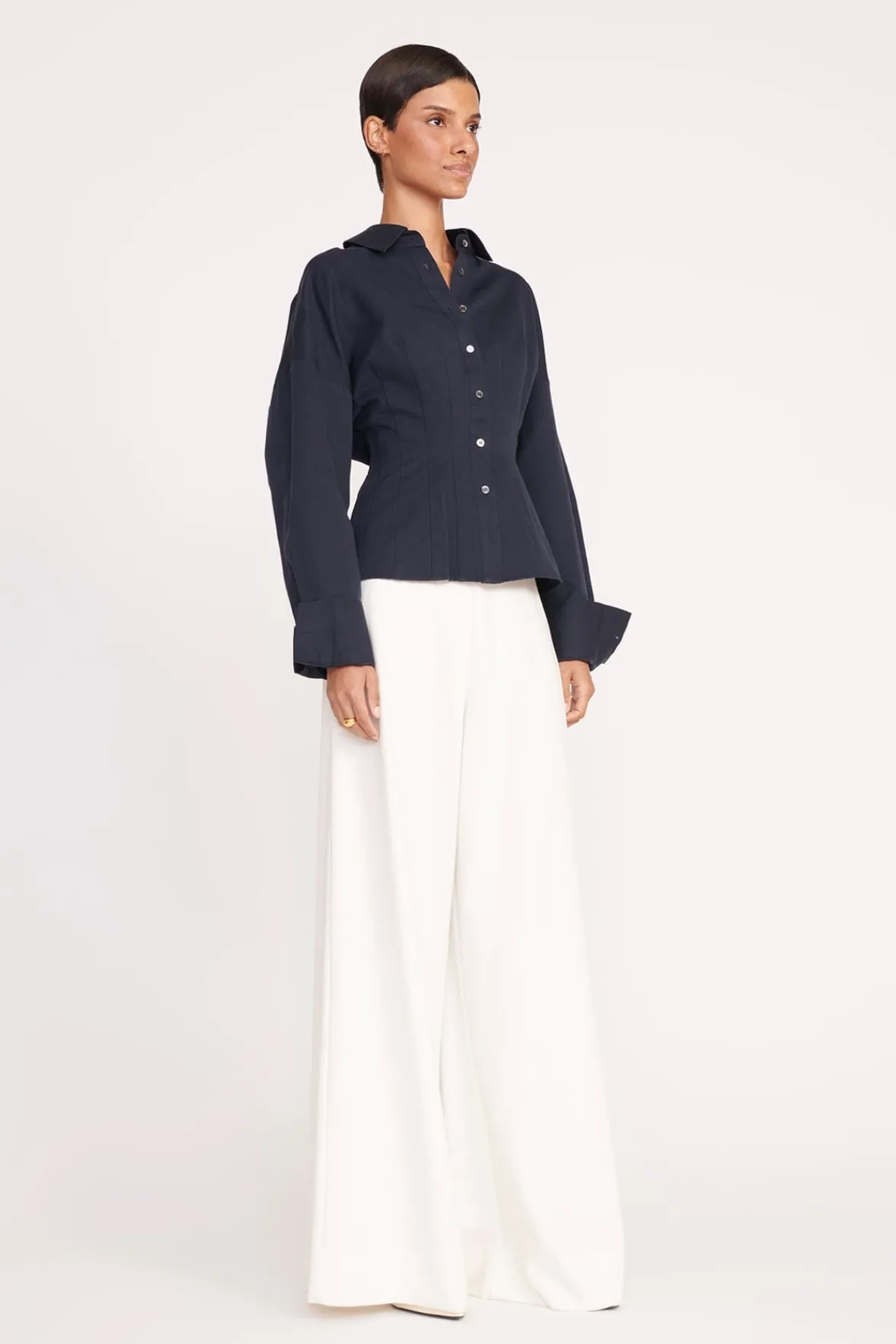 Tops<STAUD OPHELIA TOP NAVY
