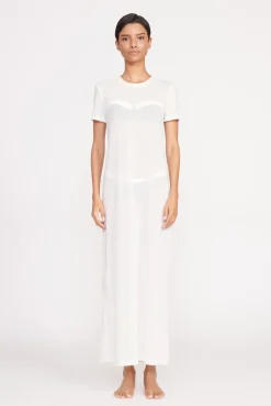 Cover-Ups<STAUD OTTILIE DRESS   WHITE