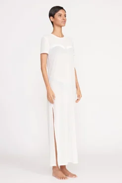 Cover-Ups<STAUD OTTILIE DRESS   WHITE