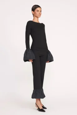 Tops<STAUD PAIGE TOP BLACK